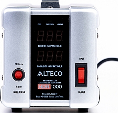 Автоматический стабилизатор напряжения Alteco HDR 1000 вид спереди Автоматический стабилизатор напряжения Alteco HDR 1000 вид спереди